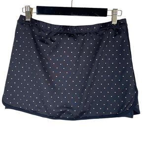 Vintage Tail Black Gold Polka Dot Skort